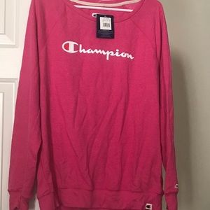Hot pink Champion sweatshirt